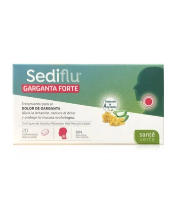 SANTE VERTE SEDIFLU GARGANTA FORTE 20 COMPRIMIDOS PARA CHUPAR