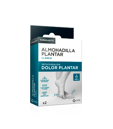 ALMOHADILLA PLANTAR FARMALASTIC CLASICA 2 UNIDADES TALLA UNICA