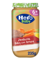 HERO BABY ZANAHORIAS BABY CON TERNERA 1 TARRO 235 G