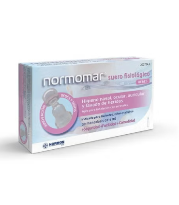 NORMOMAR SUERO FISIOLOGICO BEBE 30 AMPOLLAS 5 ML