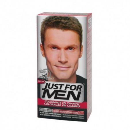 JUST FOR MEN CHAMPU COLORANTE 66 CC CASTAÑO OSCURO