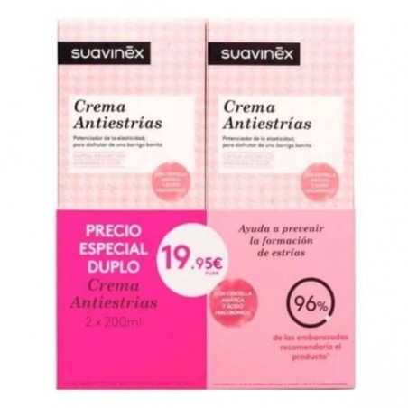 SUAVINEX CREMA ANTIESTRIAS DUPLO 200 ML