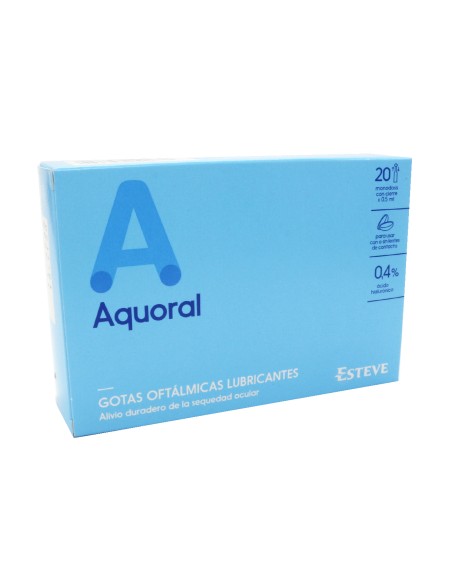 AQUORAL GOTAS OFTALMICAS LUBRICANTES ESTERIL AC MONODOSIS