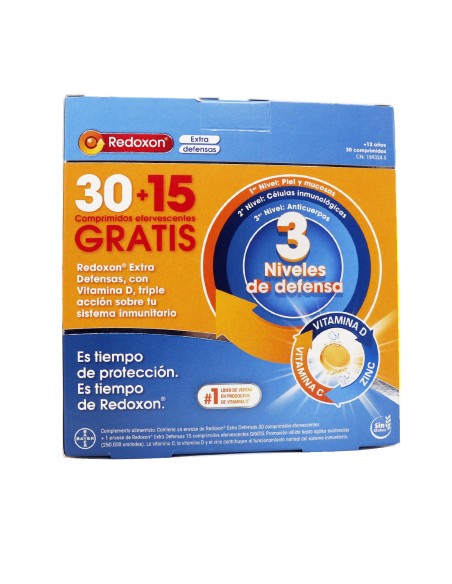 REDOXON DOBLE ACCION COMP EFERVESCENTES VIT C +