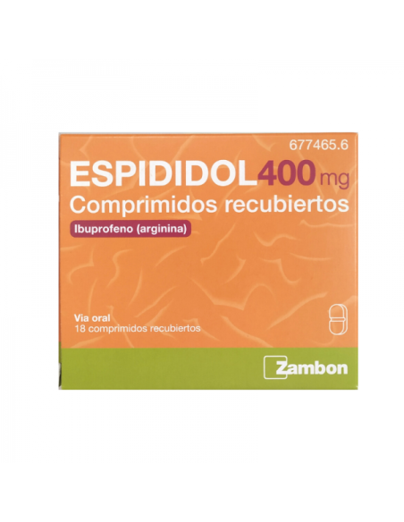 ESPIDIDOL 400 mg 18 COMPRIMIDOS RECUBIERTOS