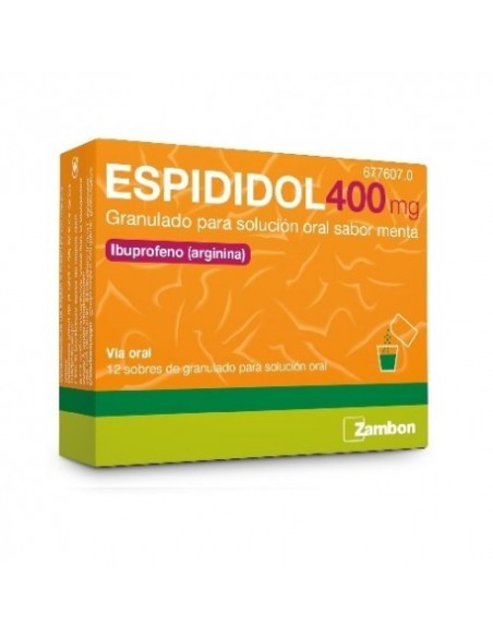 ESPIDIDOL 400 mg 20 SOBRES GRANULADO PARA SOLUCION ORAL (SABOR MENTA)