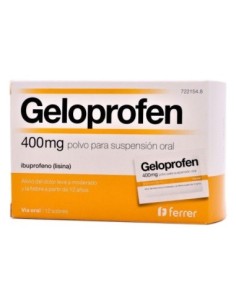 GELOPROFEN RAPID 400 mg 12 SOBRES POLVO PARA SUSPENSION ORAL