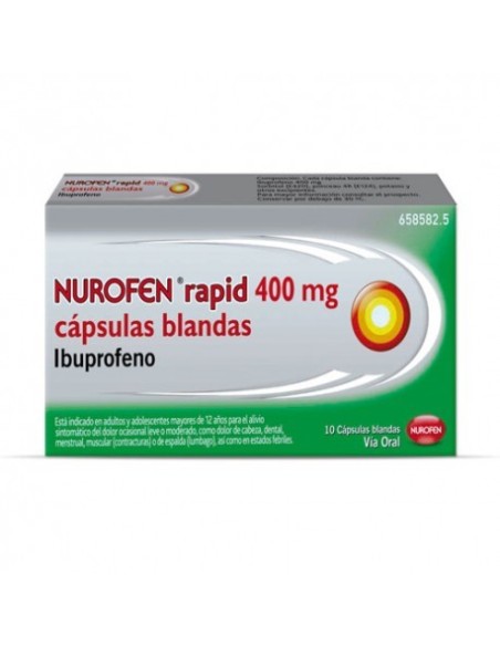 NUROFEN RAPID 400 mg 10 CAPSULAS BLANDAS