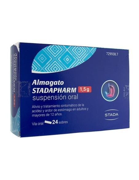 ALMAGATO STADAPHARM 1,5 g 24 SOBRES SUSPENSION ORAL