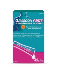 GAVISCON FORTE 24 SOBRES SUSPENSION ORAL 10 ml