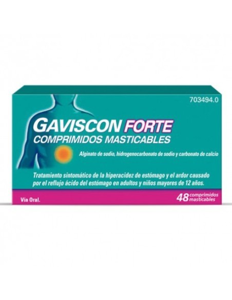 GAVISCON FORTE 48 COMPRIMIDOS MASTICABLES