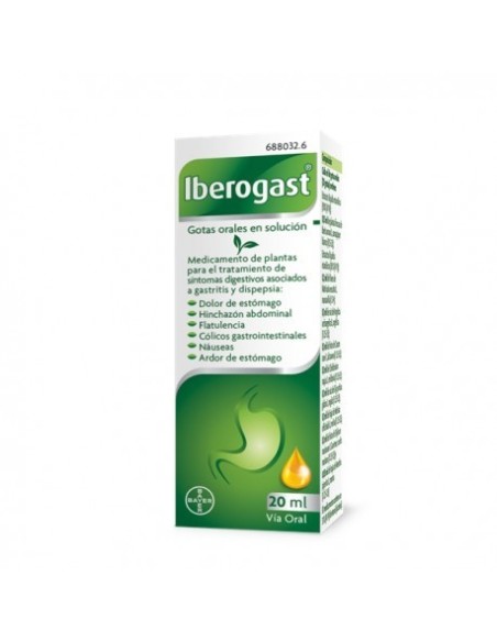 IBEROGAST GOTAS ORALES EN SOLUCION 1 FRASCO 20 ml