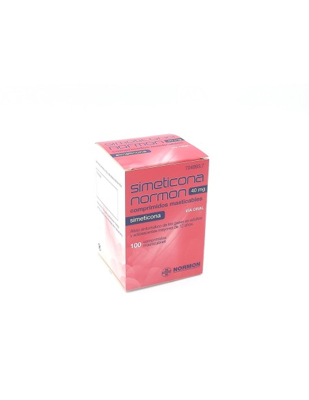 SIMETICONA NORMON 40 mg 100 COMPRIMIDOS MASTICABLES
