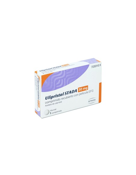 ULIPRISTAL STADA EFG 30 mg 1 COMPRIMIDO RECUBIERTO