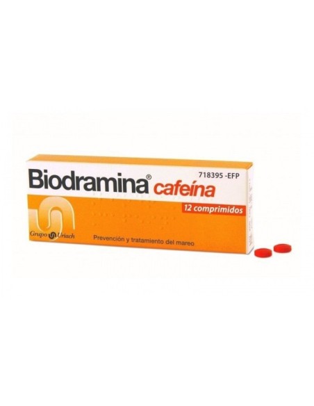 BIODRAMINA CAFEINA 12 COMPRIMIDOS RECUBIERTOS