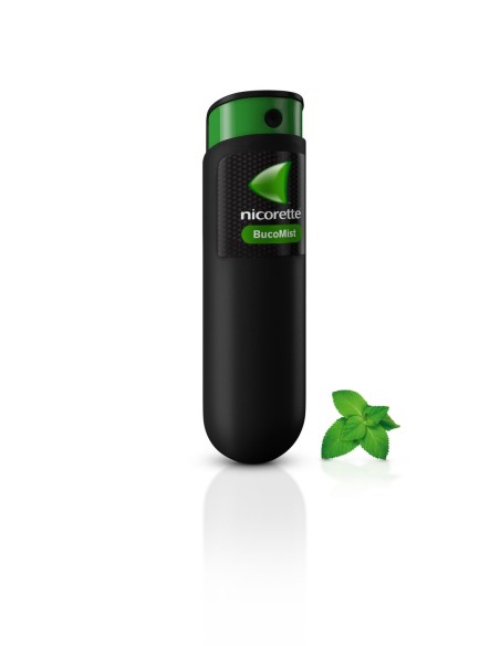 NICORETTE BUCOMIST 1 mg/PULSACION SOLUCION PARA PULVERIZACION BUCAL 1 ENVASE 13,2 ml (150 DOSIS)