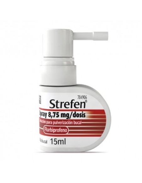 STREFEN SPRAY 8,75 mg/DOSIS SOLUCION PARA PULVERIZACION BUCAL 1 FRASCO 15 ml (SABOR MENTA)