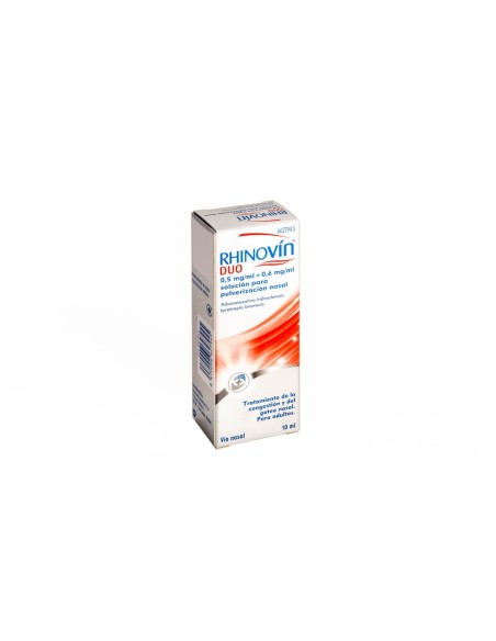 RHINOVIN DUO 0,5 mg/ml + 0,6 mg/ml SOLUCION PARA PULVERIZACION NASAL 1 FRASCO 10 ml