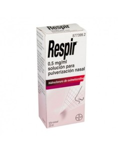RESPIR 0,5 mg/ml SOLUCION PARA PULVERIZACION NASAL 1 FRASCO 20 ml + BOMBA PULVERIZADORA