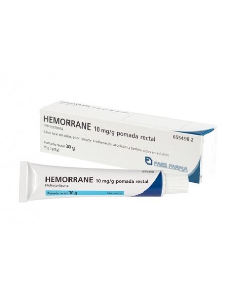 HEMORRANE 10 mg/g POMADA RECTAL 1 TUBO 30 g