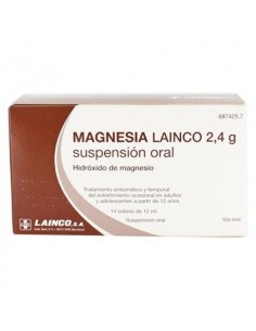 MAGNESIA LAINCO 2,4 g 14 SOBRES SUSPENSION ORAL 12 ml