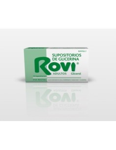 SUPOSITORIOS DE GLICERINA ROVI ADULTOS 3,36 g 12 SUPOSITORIOS