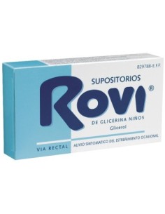 SUPOSITORIOS DE GLICERINA ROVI NIÑOS 1,44 g 15 SUPOSITORIOS
