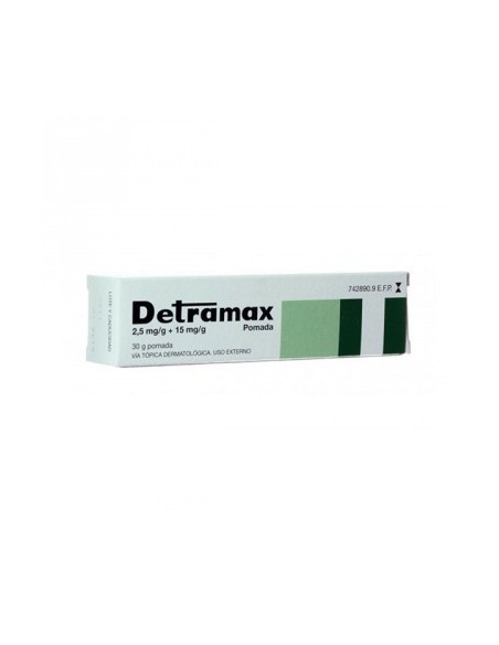 DETRAMAX 2,5 mg/g + 15 mg/g POMADA 1 TUBO 30 g