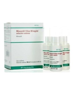 MINOXIDIL VIÑAS 50 MG/ML SOLUCION CUTANEA 3 FRASCOS 60 ML