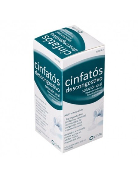 CINFATOS DESCONGESTIVO SOLUCION ORAL 1 FRASCO 200 ml (PET)