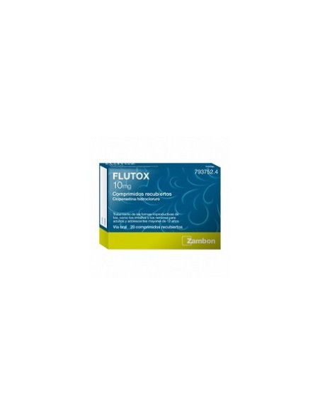 FLUTOX 10 mg 20 COMPRIMIDOS RECUBIERTOS