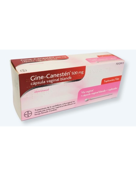 GINE-CANESTEN 500 mg 1 CAPSULA VAGINAL BLANDA