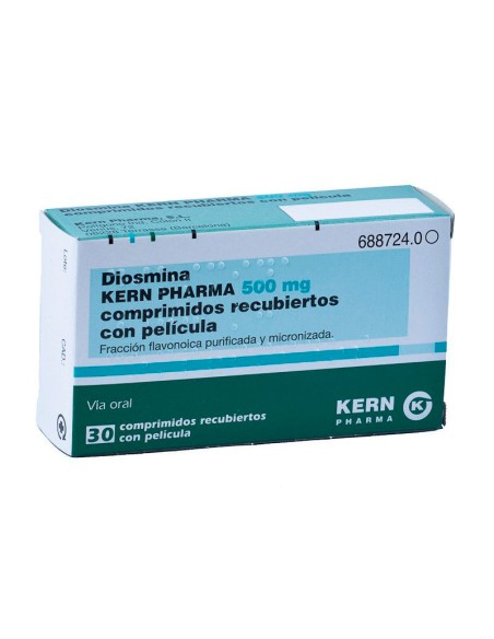 DIOSMINA KERN PHARMA 500 mg 30 COMPRIMIDOS RECUBIERTOS