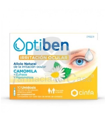 OPTIBEN OJOS IRRITADOS MONODOSIS ESTERIL SEQUEDAD