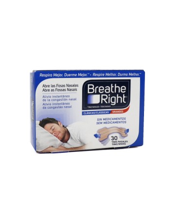 BREATHE RIGHT TIRA NASAL COLOR T- GDE 30 U