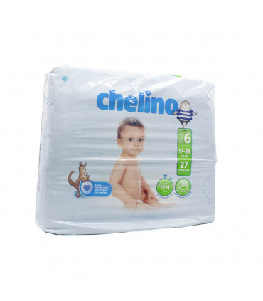 CHELINO FASHION & LOVE PAÑALES T- 6 (17 -28KG) 27UDS