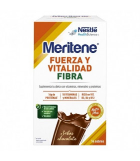 MERITENE FIBRA 14 SOBRES 35 G SABOR CHOCOLATE