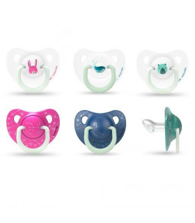 CHUPETE SILICONA T ANATOMICA SUAVINEX NOCHE 0- 6 M 2 U