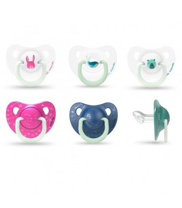 CHUPETE SILICONA T ANATOMICA SUAVINEX NOCHE 0- 6 M 2 U