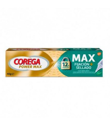 COREGA MAX FIJACION + SELLADO 1 ENVASE 40 G SABOR MENTA