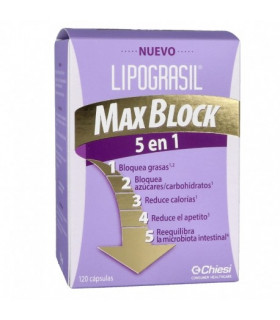 LIPOGRASIL MAXBLOCK 5 EN 1 120 120 CAPSULAS