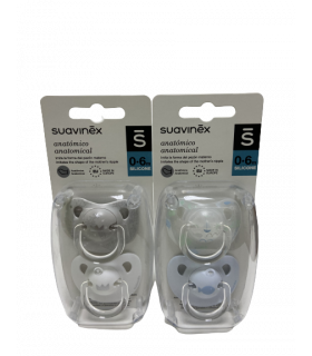 CHUPETE SILICONA ANATOMICO SUAVINEX CLASICO 0-6M 2 U