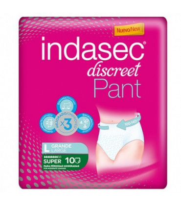 INDASEC PANTY SUPER ABSORB INC ORINA T- GRANDE 10U