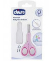 CHICCO TIJERAS SEGURIDAD UÑAS RECIEN NACIDO ROSA