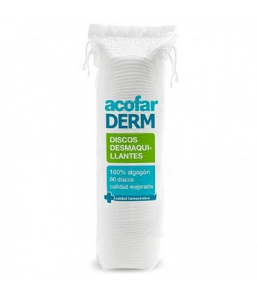 ACOFARDERM DISCOS PARA DESMAQUILLAR 80 DISCOS