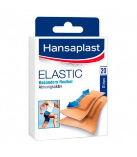 HANSAPLAST ELASTIC APOSITO ADHESIVO 2 TAMAÑOS 20 STRIPS
