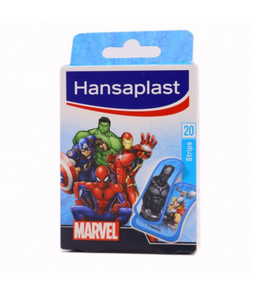 HANSAPLAST MARVEL APOSITO ADHESIVO 2 TAMAÑOS 20 STRIPS