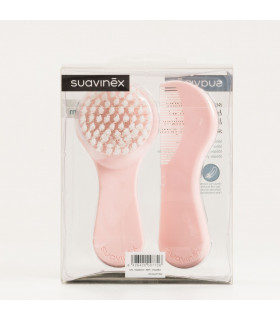CEPILLO Y PEINE INFANTIL SOFT SUAVINEX ROSA DECORADO