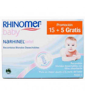 RHINOMER BABY ASPIRADOR RECAMBIO 20 BLANDO DE
