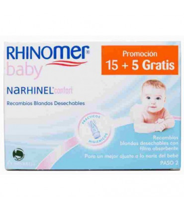 RHINOMER BABY ASPIRADOR RECAMBIO 20 BLANDO DE